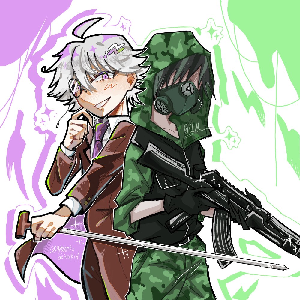 nyannkodaisukid's tweet photo. 久しぶりにシャンメイちゃと合作絵チャ！めっちゃ楽しかった💜💚
 #wrwrd_fa
科zm  @ 1M___oo
科em @ nyannkodaisukid https://t.co/fg78jVX3Fv