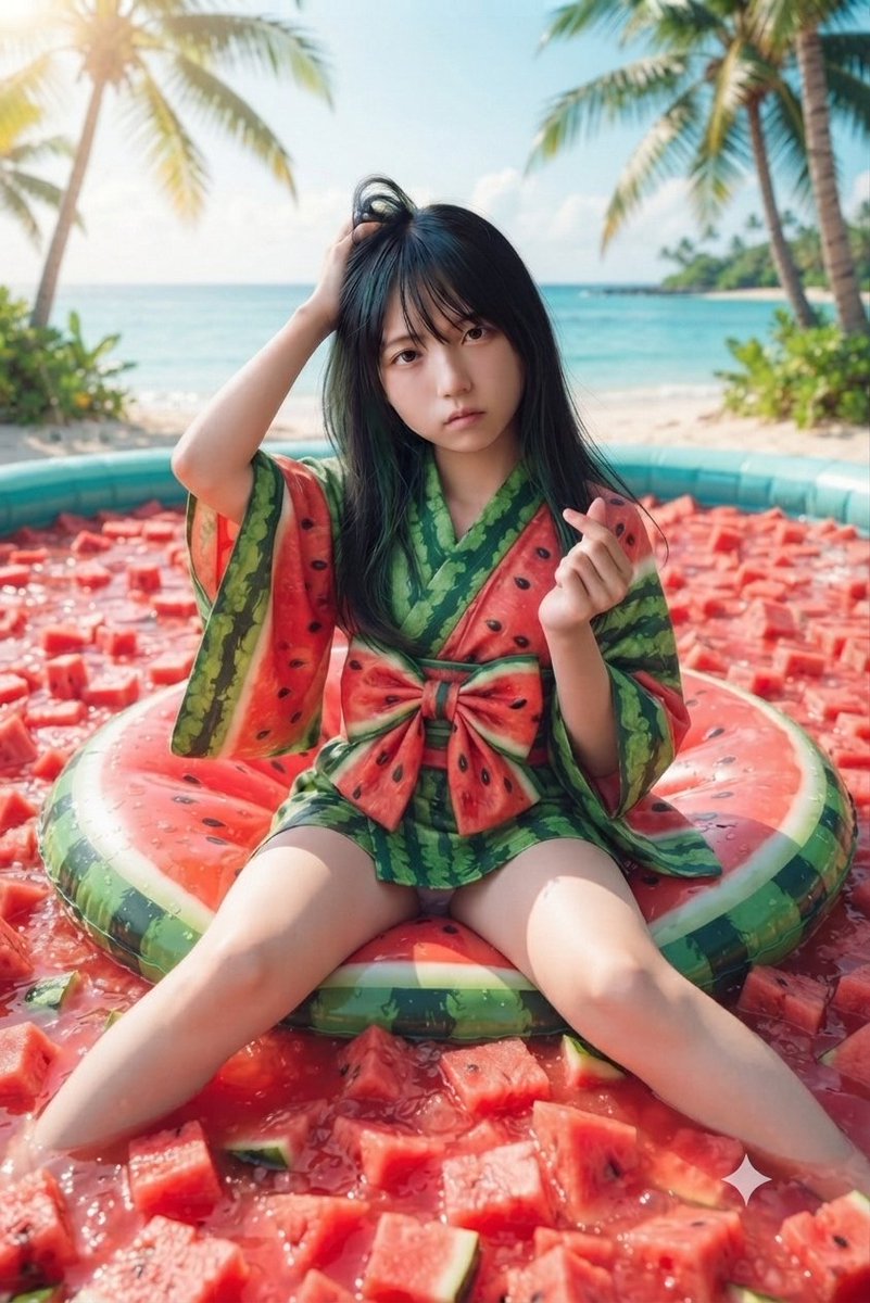 パンダさんスイカポンチ☆トロピカル 夏全開!! スイカづくしのトロピカルバカンス🍉