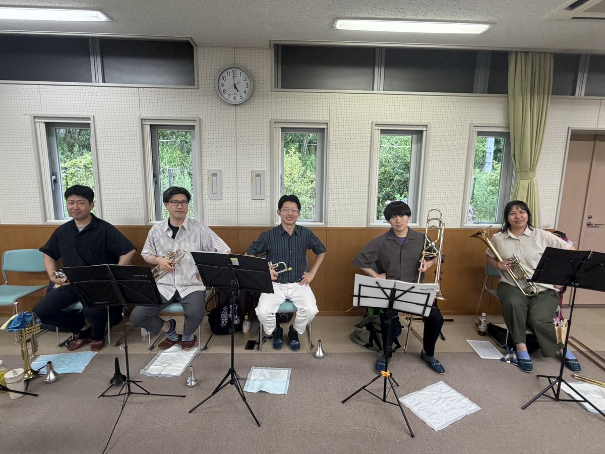 flourish_w_o's tweet photo. 🎺 いよいよ明日は吹奏楽コンクール本番です！
本番に向けて、最終調整を行いました✨

第69回宮城県吹奏楽コンクール予選 仙台地区大会
【職場・一般の部】
・2026年7月19日（日）
・仙台銀行ホール イズミティ21 大ホール
・15:55〜

応援よろしくお願いします！

#吹奏楽コンクール
#FWO https://t.co/VzTZzRusc7