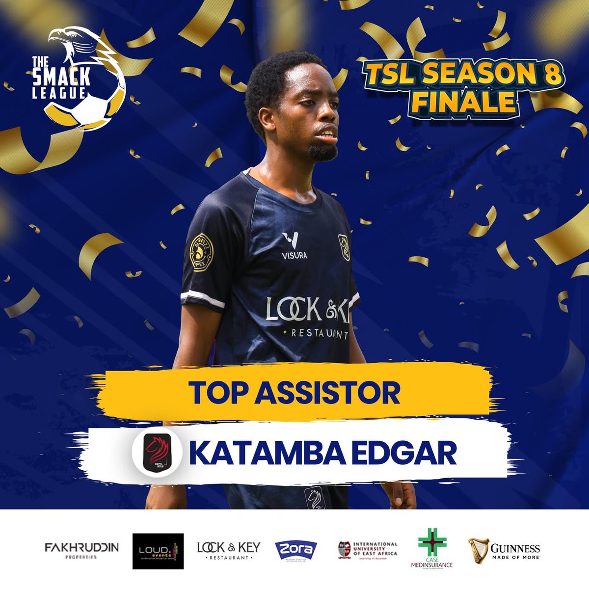 TheSMACKLeague's tweet photo. The League’s top playmaker, @Knights_17_ no.10, Katamba Edgar!🪄

#TSL8 #TSL8Finale https://t.co/Lp2E2PvgEW
