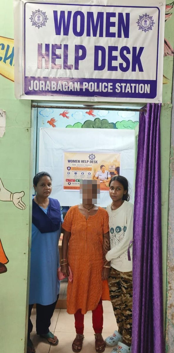 KolkataPolice's tweet photo. A Missing Mother Finds Her Way Home

It was around 11:00 p.m. last night. By then, the usually busy Ahiritola Street (161/2) had fallen quiet. During routine motorcycle patrol, personnel of Jorabagan Police Station noticed a middle-aged woman wandering aimlessly in a visibly confused state.

Concerned for her safety, the patrolling officers immediately informed the police station. With the assistance of the woman police personnel on duty, she was promptly brought to the station, where she was cared for with warmth and compassion under the Women’s Help Desk, just like a member of the family.

During their interaction, it became apparent that she had lost her way and had somehow reached Kolkata. Her incoherent responses initially suggested that she might be suffering from a mental health condition. However, the real challenge began thereafter.

She was unable to provide her name, address, or any details that could help identify her or her family.

Finding the home of an unidentified person is often like searching for a needle in a haystack. Yet, through the prompt response, perseverance, and meticulous efforts of the officers of Jorabagan Police Station, the seemingly impossible became possible. Within just two hours, the team successfully traced her family.

Upon receiving the information, her husband and daughter rushed to the police station at around 1:00 a.m. The emotional reunion of the family was a heartwarming moment for everyone present. After completing the necessary legal formalities, the woman finally returned home safely with her loved ones, expressing her heartfelt gratitude to the police personnel on duty.

We remain ever vigilant, so that your loved ones always remain safe.

নিখোঁজ মায়ের ঘরে ফেরা। 

গতকালকের ঘটনা। তখন রাত প্রায় ১১টা। কলকাতার ব্যস্ত আহিরীটোলা স্ট্রিট (১৬১/২) ততক্ষণে অনেকটাই শান্ত। কিন্তু সেই নিস্তব্ধ রাস্তায় এক মধ্যবয়স্কা মহিলাকে উদ্দেশ্যহীনভাবে, বিভ্রান্ত অবস্থায় ঘোরাফেরা করতে দেখেন মোটরবাইকে টহলরত জোড়াবাগান থানার পুলিশকর্মীরা। একাকী মহিলাকে এই ভাবে ঘোরাফেরা করতে দেখে 
বিন্দুমাত্র সময় নষ্ট না করে তারা খবর দেয় থানায়। সেই সময় থানায় কর্তব্যরত মহিলা পুলিশের সহযোগিতায় তৎক্ষণাৎ তাঁকে নিয়ে আসা হয় থানায়। 'মহিলা হেল্প ডেস্ক'-এর ছায়ায়, ঘরের মানুষের মতো শুরু হয় তাঁর পরিচর্যা।
তার সঙ্গে কথোপকথনে জানা যায় তিনি পথ ভুলে কলকাতায় চলে এসেছেন। প্রাথমিকভাবে তার অসংলগ্ন কথাবার্তায় মনে হয়েছে তিনি কিছুটা মানসিকবিকারগ্রস্ত। কিন্তু আসল চ্যালেঞ্জটা শুরু হলো এর পর...
মহিলা নিজের পরিচয় বা ঠিকানা সঠিকভাবে বলতে পারছিলেন না।
নাম-পরিচয়হীন এক মানুষের ঠিকানা খুঁজে বের করা খড়ের গাদায় ছুঁচ খোঁজার মতোই কঠিন। কিন্তু জোড়াবাগান থানার পুলিশ সদস্যদের তৎপরতা ও নিখুঁত তদন্তের কাছে সেই কঠিন কাজও সহজ হয়ে গেল। মাত্র দুই ঘণ্টার ব্যবধানে খুঁজে বের করা হলো তাঁর পরিবারের সন্ধান।
খবর পেয়েই রাত প্রায় ১টা নাগাদ থানায় ছুটে আসেন তাঁর স্বামী ও মেয়ে। হারানো মাকে ফিরে পাওয়ার সেই মুহূর্তটি ছিল আবেগঘন। প্রয়োজনীয় আইনি প্রক্রিয়া শেষে, গভীর রাতে হাসিমুখে পরিবারের হাত ধরে ঘরে ফিরলেন তিনি। কর্তব্যরত পুলিশ কর্মীদের জানালেন অশেষ কৃতজ্ঞতা। 

সদা অতন্দ্র প্রহরী আমরা, যাতে সুরক্ষিত থাকে আপনার আপনজন।