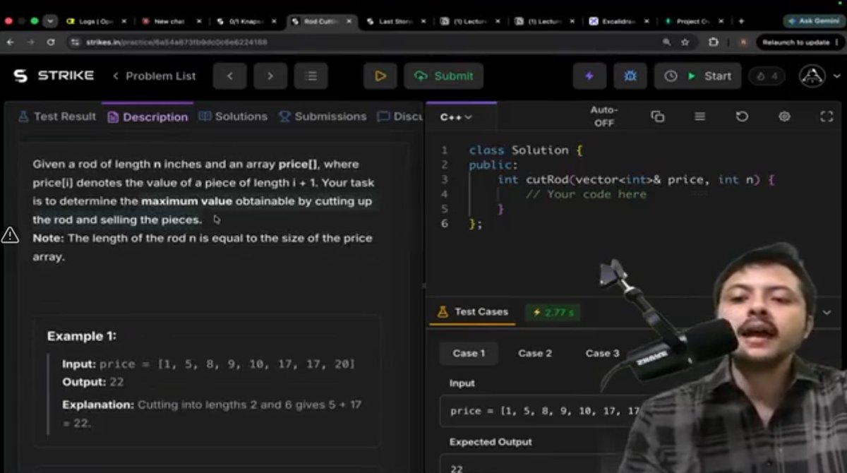 deepanshchand06's tweet photo. Day 10 of Dynamic Programming  
 
0/1 Knapsack, Rod Cutting, Last Stone Weight 

#dp20 #CoderArmy #DynamicProgramming #DSA #Coding #Programming https://t.co/37l7yiWxvu