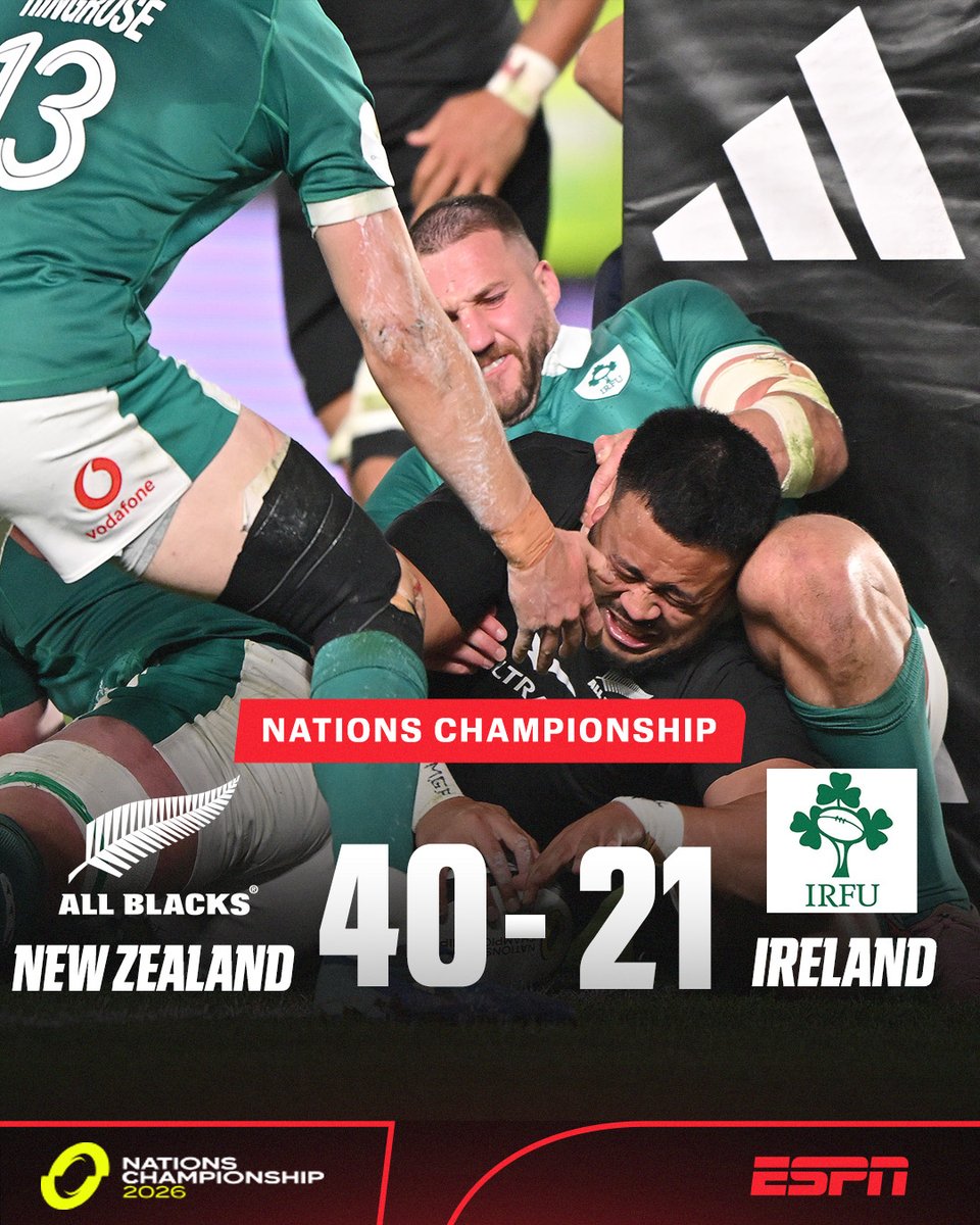 espnscrum's tweet photo. FORTRESS EDEN PARK LIVES ON 😤

The All Blacks were simply too good against Ireland, making it three straight Nations Championship wins for Dave Rennie! #NationsChampionship https://t.co/LRqFQHcecL