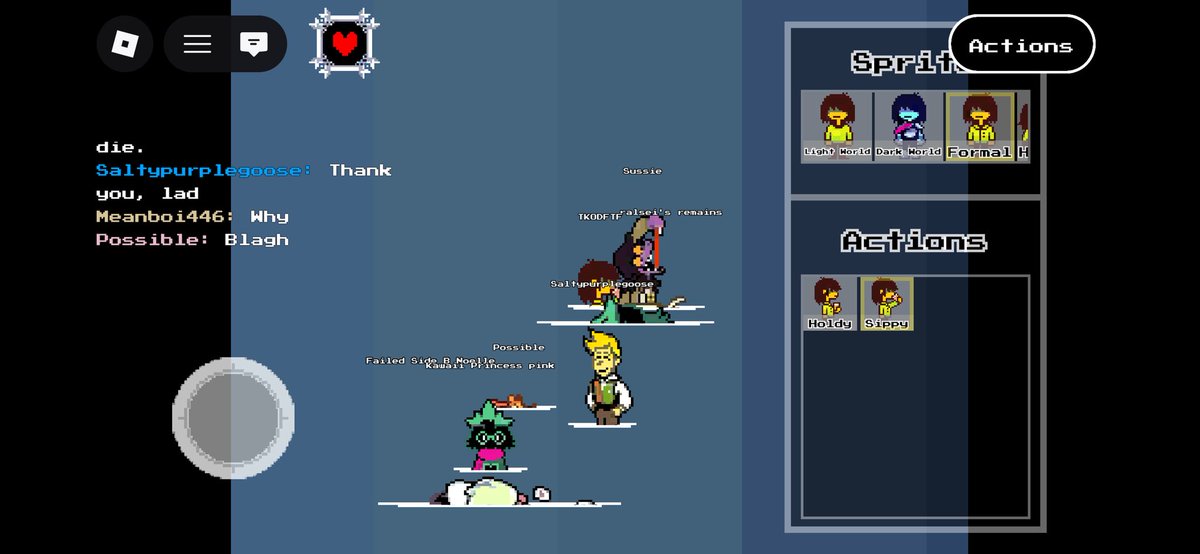 TKODSTS's tweet photo. @SuperWiiBros08 Me and Susie were busy drinking ralsei https://t.co/vhC3BXZHKj