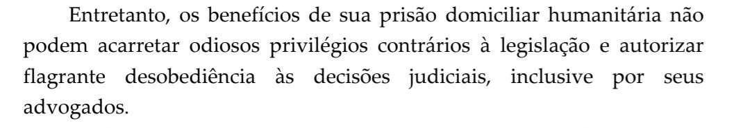 jpmachadorocha's tweet photo. Trechos da decisão de Moraes que proibiu Bolsonaro de receber visitas e de se manifestar politicamente por qualquer meio:

"As alegações são patéticas", "odiosos privilégios".

Muita gente passou a acompanhar decisões judiciais justamente com a divulgação das decisões de Moraes na imprensa, mas o uso desse tipo de linguagem agressiva e de adjetivos pejorativos e depreciativos não é nem normal e nem legal. Representa, na verdade, infração ético-disciplinar e, dentro do processo, quebra de imparcialidade (mais uma).

Qualquer juiz de primeira instância que se manifestasse dessa forma, ainda mais reiteradamente, e contra a mesma parte, estaria sendo alvo de processo disciplinar no CNJ por violação aos deveres de serenidade, urbanidade e imparcialidade (arts. 35 e 41 da LOMAN).