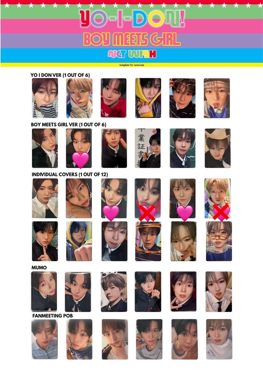 0xus2's tweet photo. nctwish NCT WISH  ウィシ うぃし トレカ 交換
BOY MEETS GIRL YO-I-DON 

【譲】サクヤ  シオン  ジェヒ　

【求】リク  ユウシ　画像

郵送希望です📮
お気軽にお声がけください。 https://t.co/1ZvzYjkowC