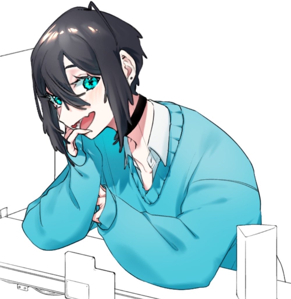 31141_'s tweet photo. こちらスカウト部門にて参加しました！！
ミヤさんのおねこぱすと自OCの青い子のセットイラストを描き下ろしして貰いました🫶
面白いキャンペーンに参加出来て嬉しい〜

↓青い子 https://t.co/CktqToeC3s