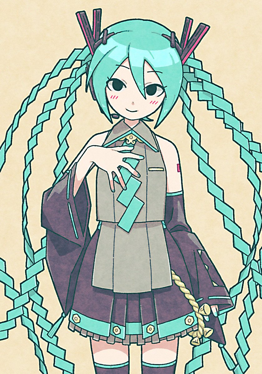 omi_hara's tweet photo. #VocaRelayArt #VocaRelay2026
重音テト　初音ミク
楽曲があったらなあと思いながら描いたものです。 https://t.co/KiH1vqtQSp