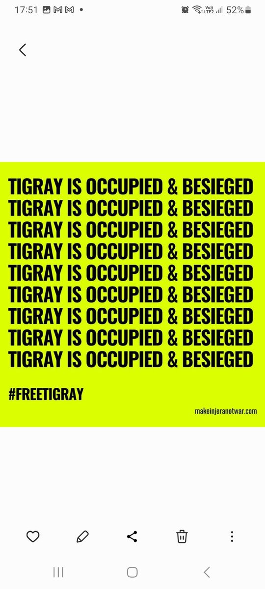 ShewitHzkias1's tweet photo. Day: 2082 #TigrayGenocide 
Let's be the voice 4 z voiceless z people of Tigray #አዮና_አይንረብርብ
#TigrayISCalling
#NeverGiveUp on #TigrayFamine
#ድምጺውፁዕህዝቢይሰማዕ
#SaveTigray
All eyes on Tigray‼️
All eyes on Tigray ‼️
All eyes on Tigray ‼️
All eyes on Tigray ‼️ https://t.co/4iA9jJtCRA