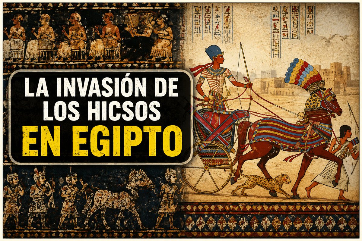don_kirja's tweet photo. Por siglos, Egipto fue una de las civilizaciones más poderosas del mundo antiguo. pero, tras el debilitamiento del Reino Medio y el inicio del Segundo Período Intermedio, un pueblo procedente del Levante aprovechó la inestabilidad  Eran los hicsos ⚔️

https://t.co/7D9SxpQHCy https://t.co/tZlhy4oVrH