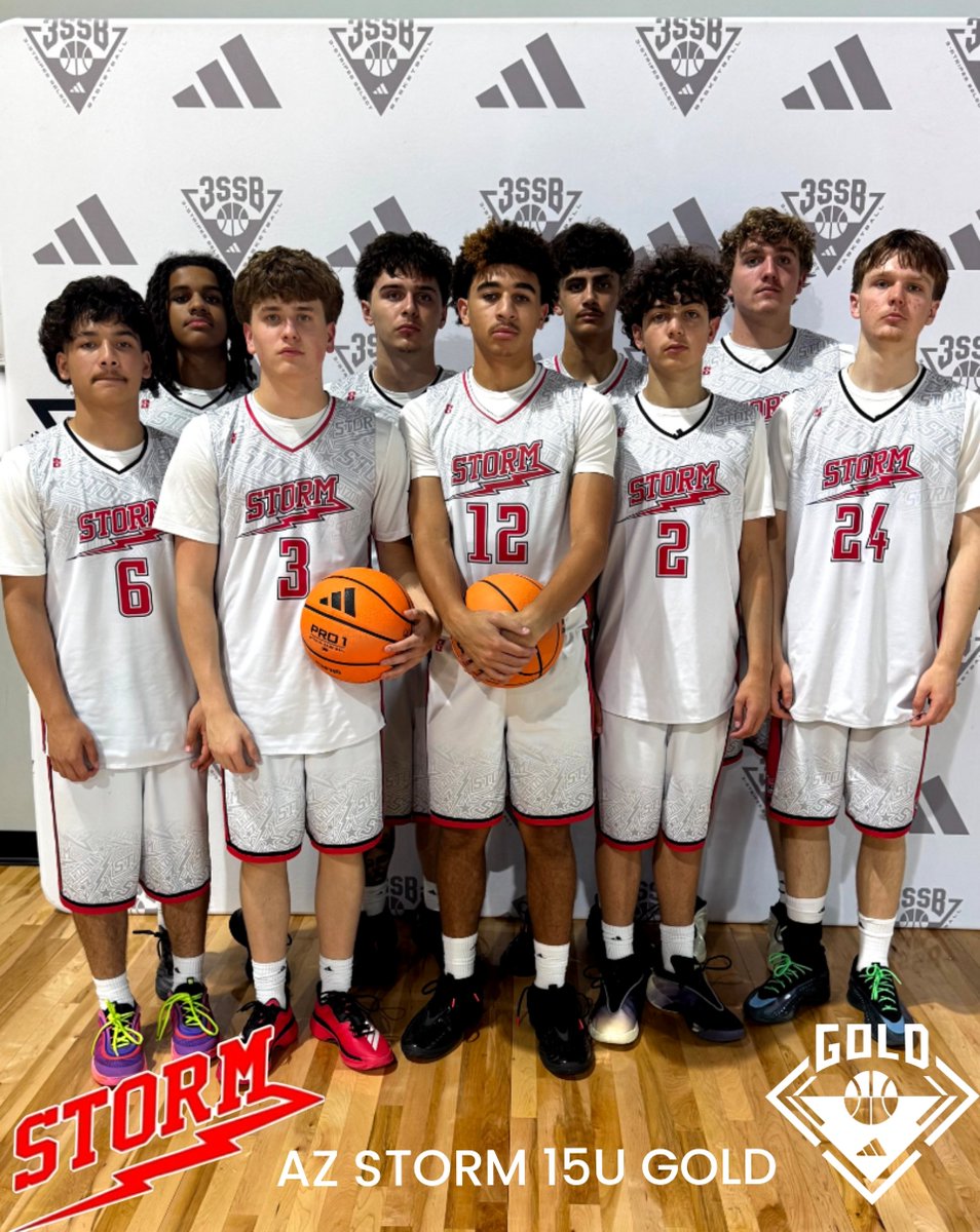 AzStormCamacho's tweet photo. Adidas 3SSB Palmetto Road Championships 15U Division
AZ STORM 15U GOLD is in the final 4 of the Classic B Bracket at Bleachery Fieldhouse in Rock Hill, SC. #3stripesgold #azstorm https://t.co/dpUcdaJ27d