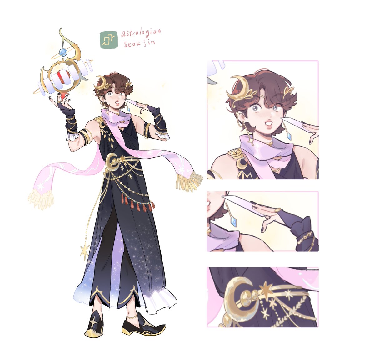 yamyogurt7's tweet photo. seokjin × FFXIV astrologian https://t.co/417p5QgiEN