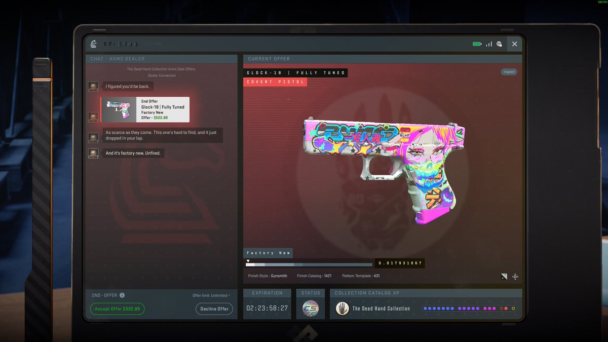 drweitzbro's tweet photo. @CounterStrike JUST PULLED THIS SHIT BUT IT IS DOUBLE THE FUCKING PRICE OF THE STEAM MARKET PRICE. FIX ASAP  😂😂😂 https://t.co/UpRxbmfdfJ