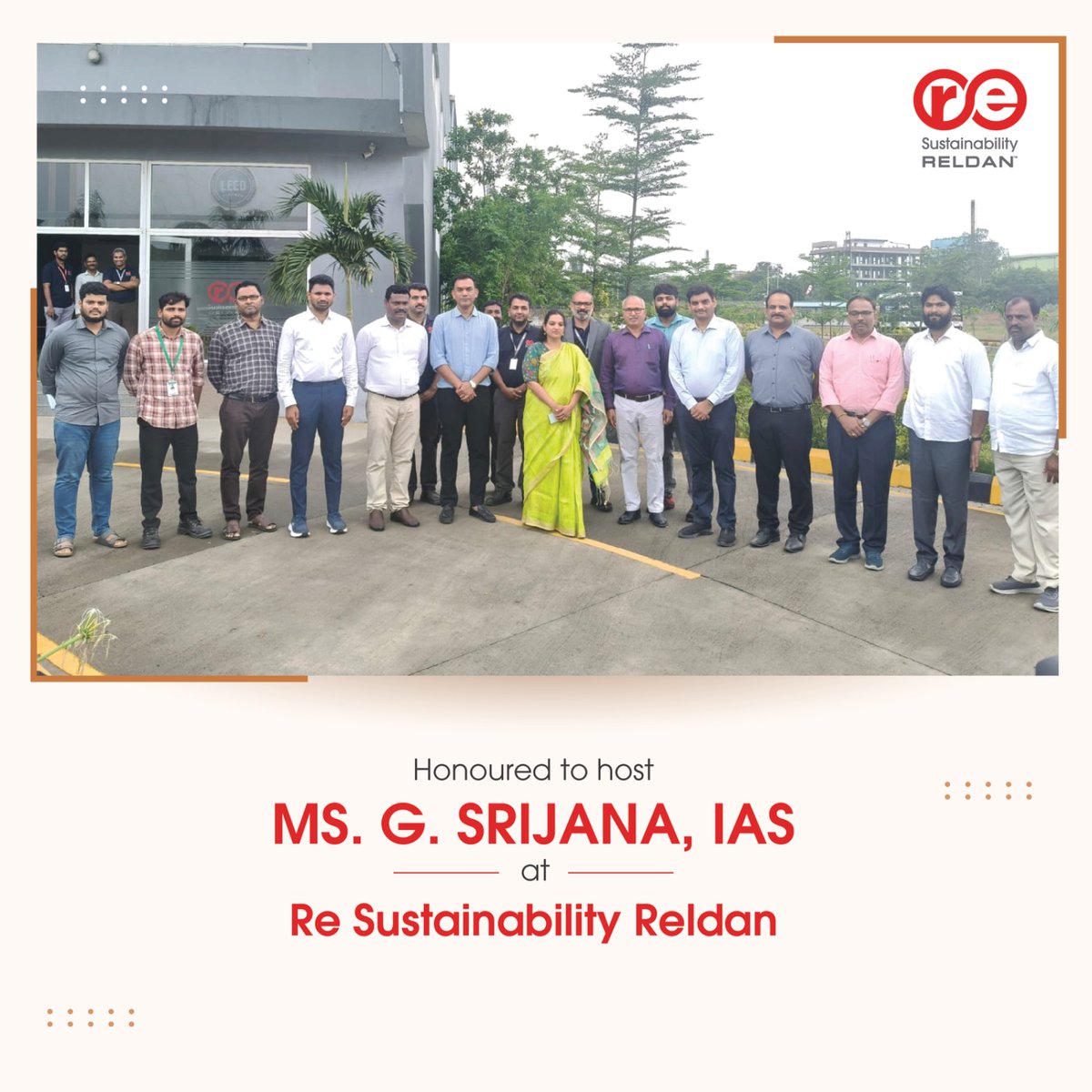 ReReldanIndia's tweet photo. Privileged to host CMC Commissioner Ms. G. Srijana at our refinery. Showcased responsible e-waste recycling, discussed circular economy challenges, and appreciated her support for sustainable resource recovery in Telangana. #EWaste  #Cyberabad #ReSustainabilityReldan https://t.co/sY2br5gOLR