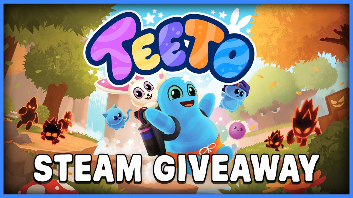 EatPantGames's tweet photo. 🚨STEAM GIVEAWAY🚨

To celebrate our game Teeto releasing a couple days ago - we're going to give away a free Steam key so you can jam our game this weekend!

To enter:
💙 Like &amp; RT this post
💙 Follow us
💙 Post a screenshot of Teeto in your Steam wishlist

GOOD LUCK https://t.co/BhuwxzTdGC