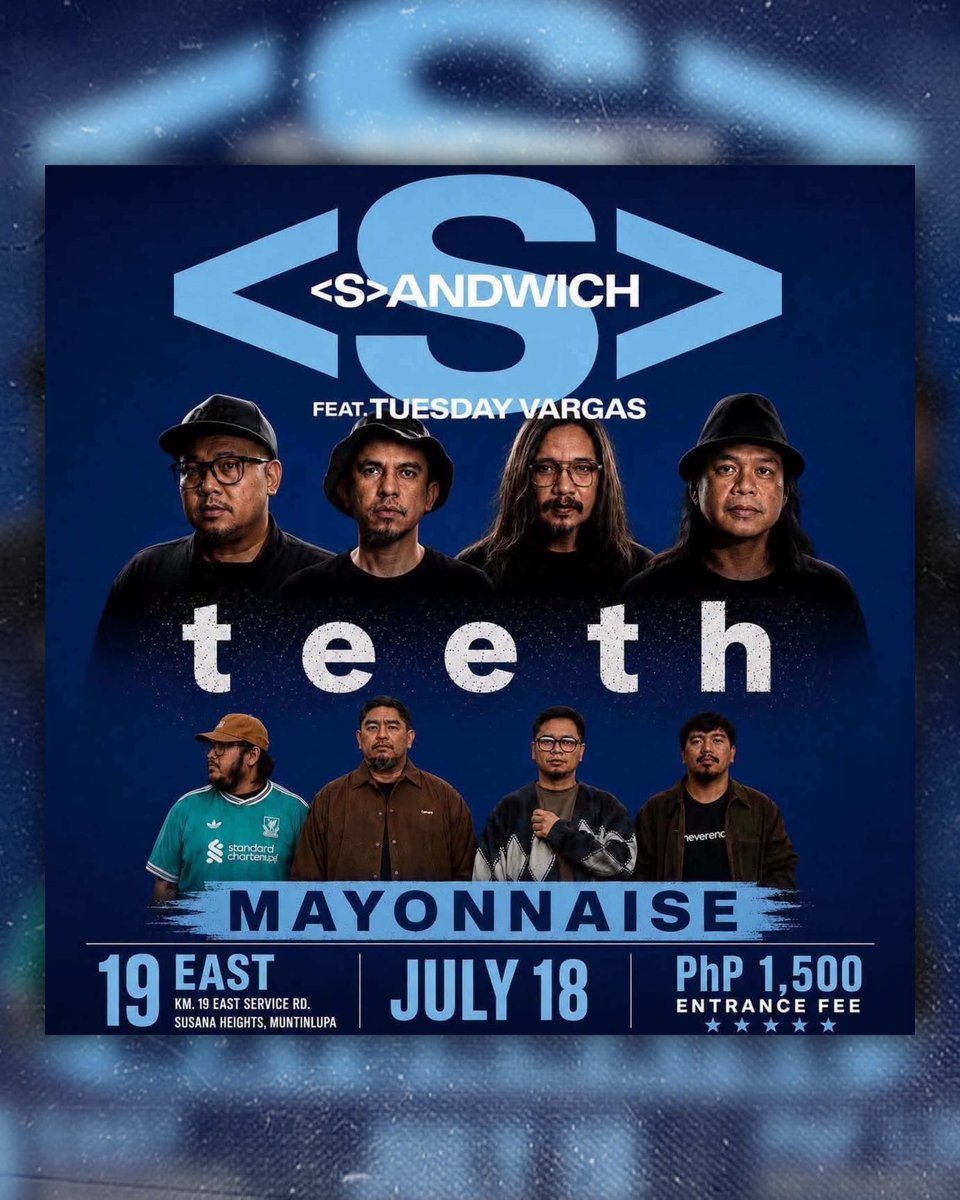 mayonnaisemusic's tweet photo. Mayonnaise Saturday Gig Schedule:

8PM - 19 East, Sucat
1130PM - Wash &amp; Dine, Angeles, Pampanga

#MayoNation https://t.co/05Bn6hYOxf