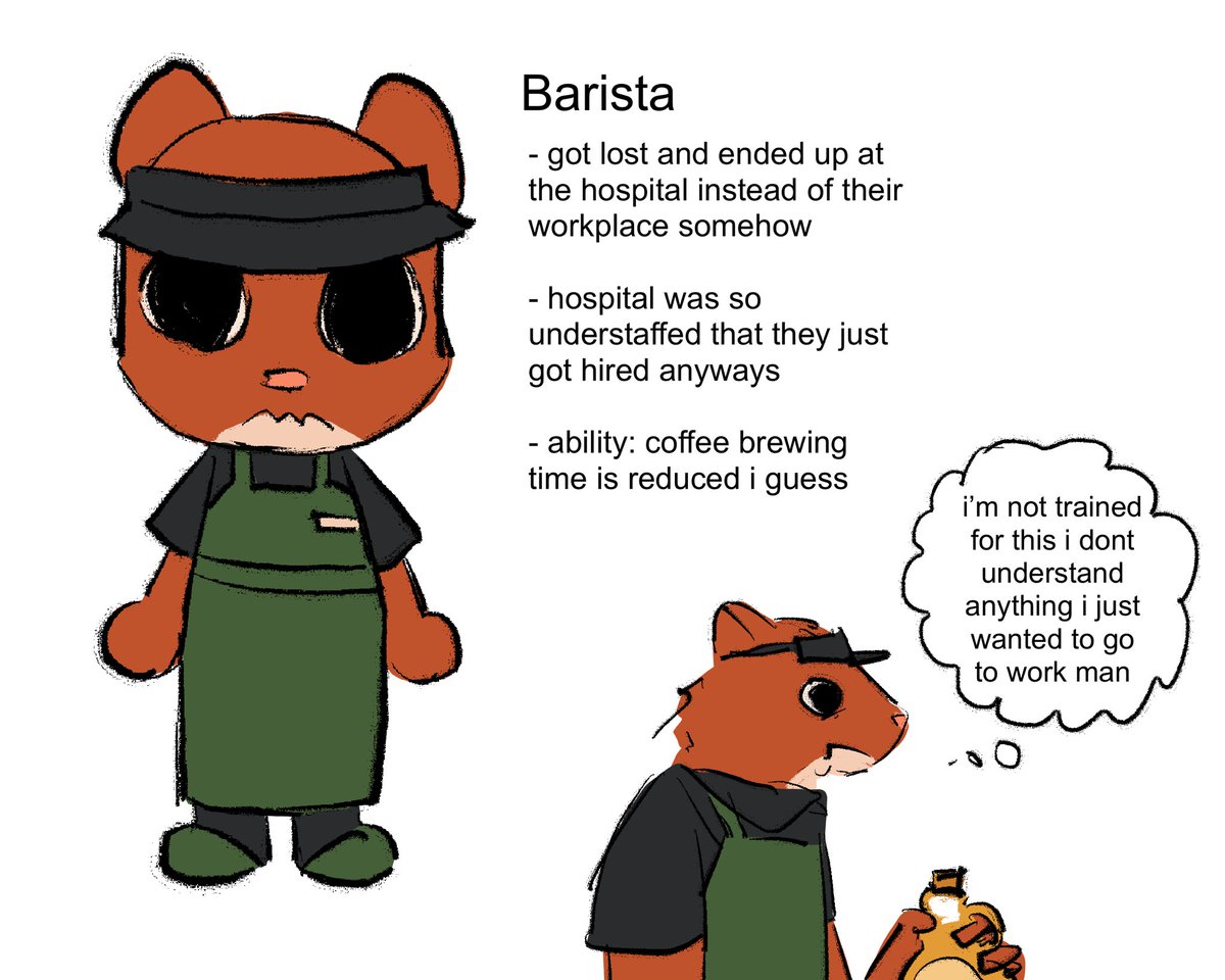 moolioli's tweet photo. wait guys i just had a genius animal hospital oc idea
#animalhospital https://t.co/R0QOS2IUlU