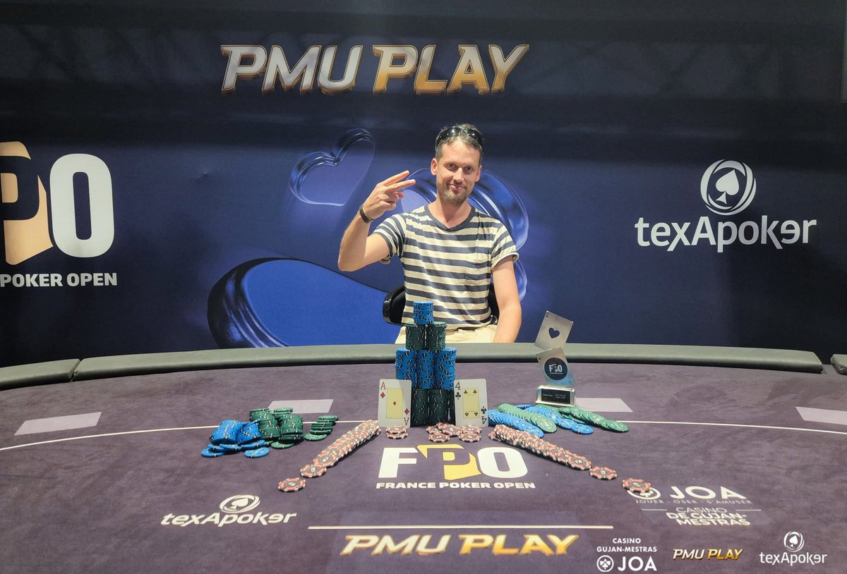 Live_Poker's tweet photo. FPO GUJAN-MESTRAS 2026 : Jaf Montalibet et Mikel Olalde triomphent sur les Side ! 

(Crédit photo : Texapoker)

https://t.co/tWfXES17U5

#pmuplay #FPO #gujanmestras2026 #sidevents #vainqueurs https://t.co/xbHtrTf88f