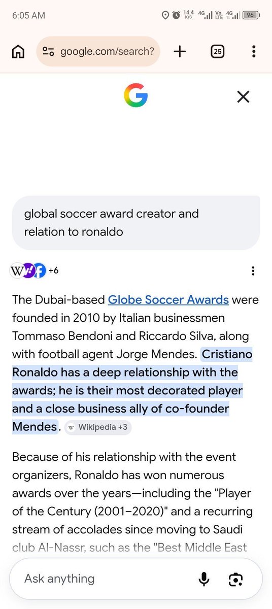 upar00's tweet photo. @morgan_ugonna24 @akejas4 @eric_gugua cos, Ronaldo agent created it for ronaldo.. 

Also footballer doesn't dream of winning a f*kin dubai dor https://t.co/aX9NOP9Qhd