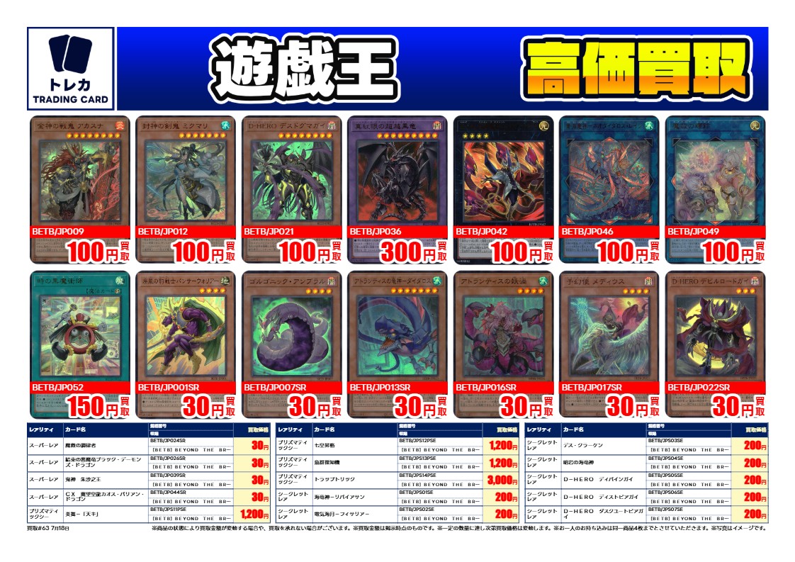 最新弾買取価格】 #遊戯王OCG 最新弾現在の買取価格です！ 新弾期間中