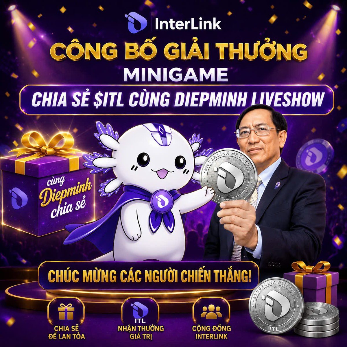 diephminh's tweet photo. Chúc mừng các bạn đã may mắn nhận được sự chia sẻ để trãi nghiệm cùng các dApps 
Các bạn lên lạc qua Zlo 0857660117 để cung cấp dc ví nhận giải nhé
#ITL #ITLG #InterLink https://t.co/lr8FuvVyKQ