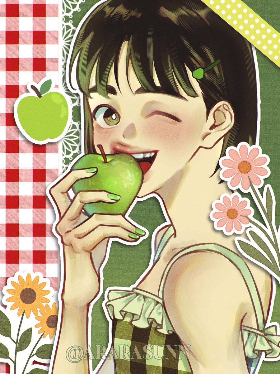 ararasunn's tweet photo. my baby akuuuhhh🍏

#asflua #afterschoollessonsforunripeapple #artworks #art #fanart https://t.co/mIMtFYzfTG