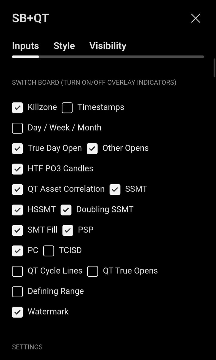 SANJAYBON's tweet photo. SB SMC PRO + SBQT Indicator Script – Only $10

This Will Change Your Trading Style.

MTF Market Structure
FVG &amp; IFVG
Order Blocks &amp; Breaker Blocks
SMT &amp; Multi-Asset Correlation
VWAP, Killzones &amp; HTF PO3

📜 Pine Script Source Included
📩 DM to Buy.

#TradingView #PineScript #ICT https://t.co/zighX6pv7G