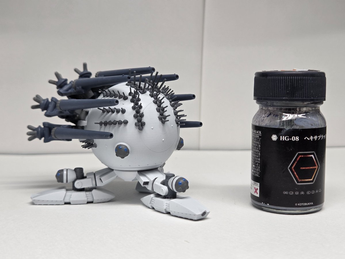 heavymaya's tweet photo. ワンフェスで小さくしたベイビーマグナム売ります

ディーラー名:弊社（お邪魔させていただいてます）
卓番:6-19-1
1/1200 ベイビーマグナム
販売価格:1万円
素材:3dプリント品
サイズ:9cm×9cm×6cm
原型塗装:自分

よろしくお願いします～
#WF2026S #ヘヴィーオブジェクト https://t.co/xTPWTcTlf0