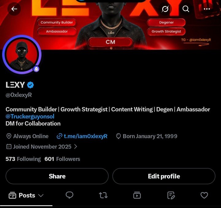 0xlexyR's tweet photo. W 600 🎉
Thanks for the support guys. 700 here we come 🫴🫴 https://t.co/6U57NlNTsT