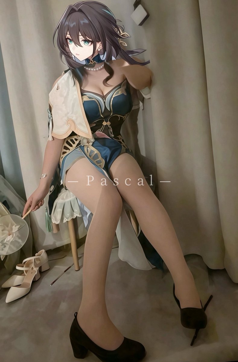 Pascaline1598's tweet photo. 有兴趣来和我探讨一下“繁育”的奥秘吗？
#崩坏星穹铁道 #阮梅 #阮梅cos #cos #cosplay https://t.co/IE1OynOauX