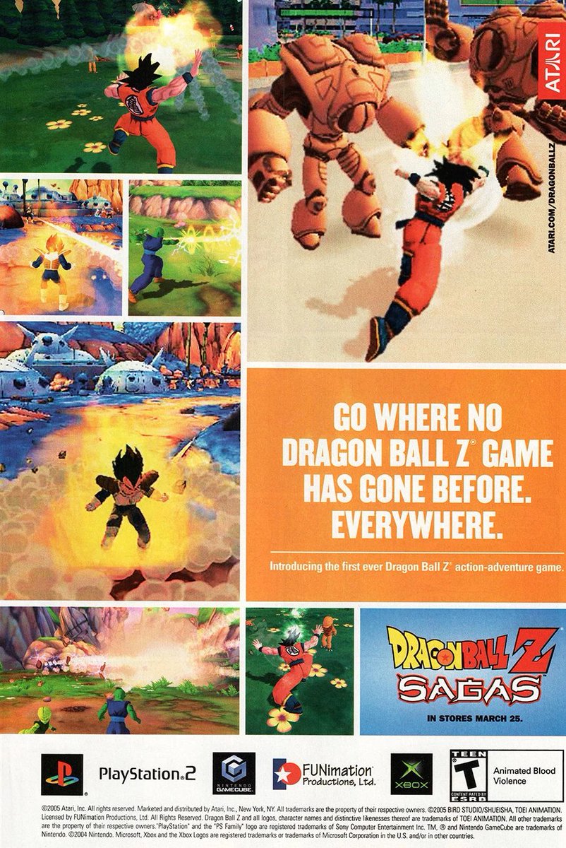 RPM_PlayStation's tweet photo. Dragon Ball Z: Sagas ad (2005) https://t.co/BBDzWj2rbc