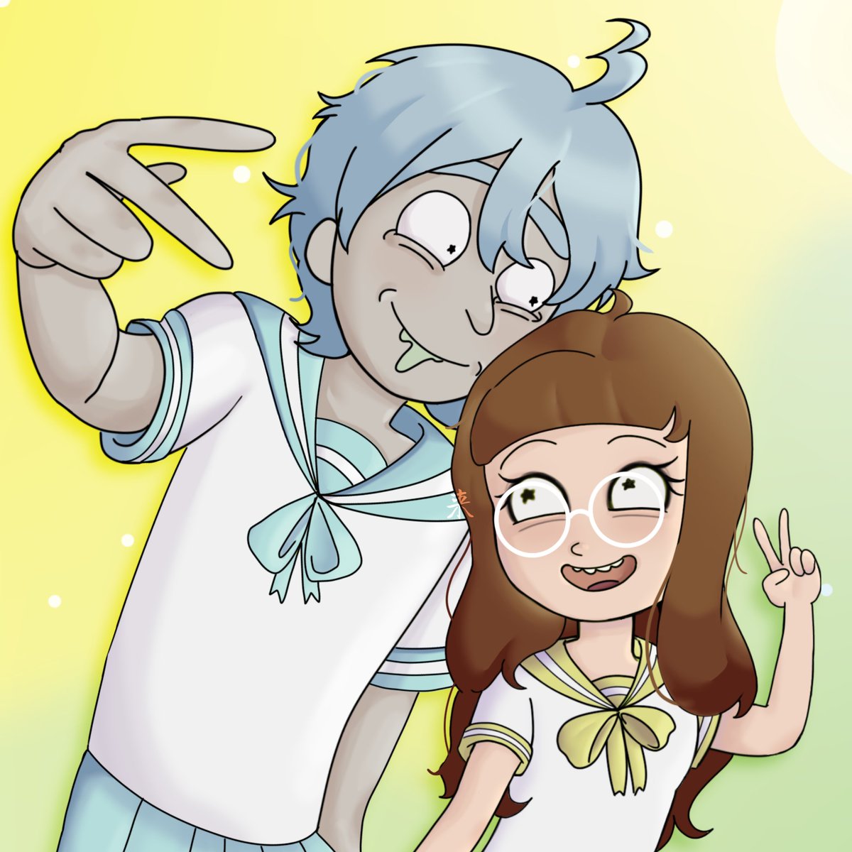 Dreadmos_08's tweet photo. Artfight attack for @iloveuimcrazy !! >.<
#artfight2026ㅤ #mortysona #ricksona #RickAndMorty https://t.co/HSoAymDfKy