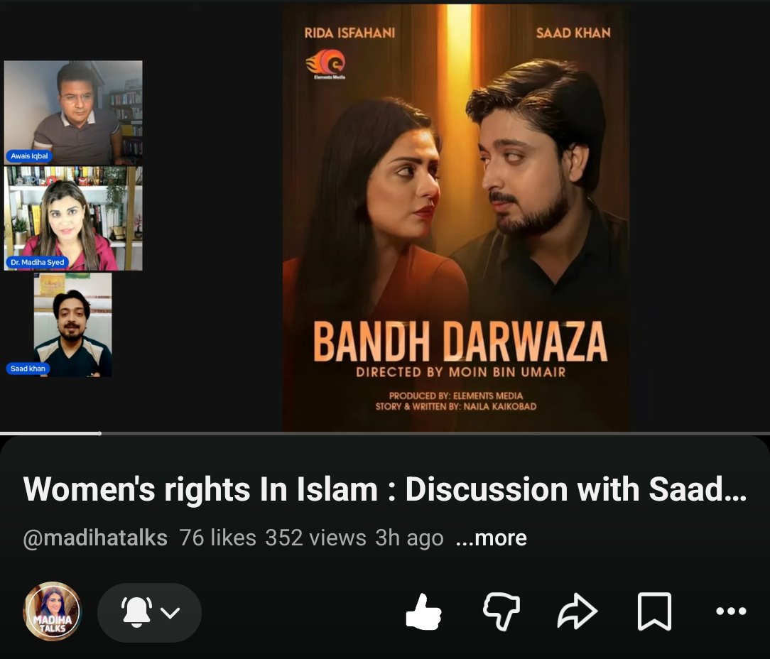 Er_Ashu_Science's tweet photo. atheist and agnostic Dr. Madiha @mysteryatheist1 aur @IqAwais ny aaj Saad ko women rights pr asa ragda ki Saad machli 🐟 ki trha tadap rha tha &amp; Showbiz wale sawal prr to Saad bakri 🐐 ki trha mmmm mmmm mmmm krny lga 👍🏻 

https://t.co/hJSLMopSTw https://t.co/Uh2F5JVhJE