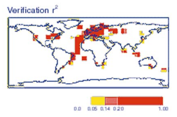 detgodehab's tweet photo. @ClimateAudit @RossMcKitrick By the way, the erroneous r² map appears again in the Earth Interactions paper. Seven authors and no one checked the calculations. https://t.co/QTuLv5gcnh