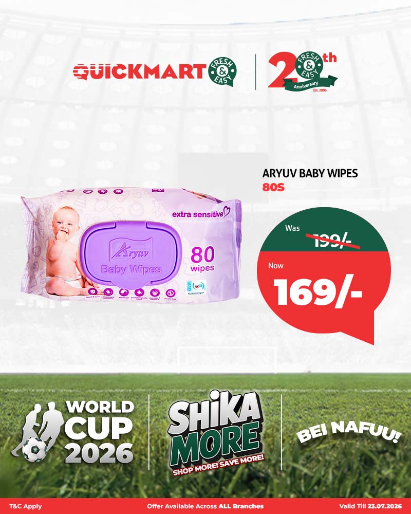 QuickmartKenya's tweet photo. The countdown to the World Cup Final is ON! Get match-day ready with amazing Shika More deals on your favourite personal care essentials. From grooming to skincare, we've got everything you need to look and feel like a champion.

*Offer validity as indicated at the bottom right of the image.

Shop online from our website https://t.co/6KkQEljJvp

Download the app https://t.co/bf1Ad9HiLB

#WorldCup2026
#ShikaMore
#20YearsTogether
#BeiNafuu
#FreshAndEasy