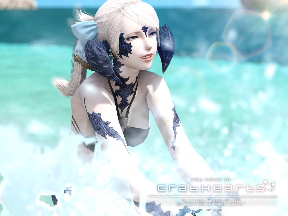 rtn_ff14's tweet photo. 水かけｷｬｯｷｬしました🏝
#CrabHearts https://t.co/IOfiiJhX5K