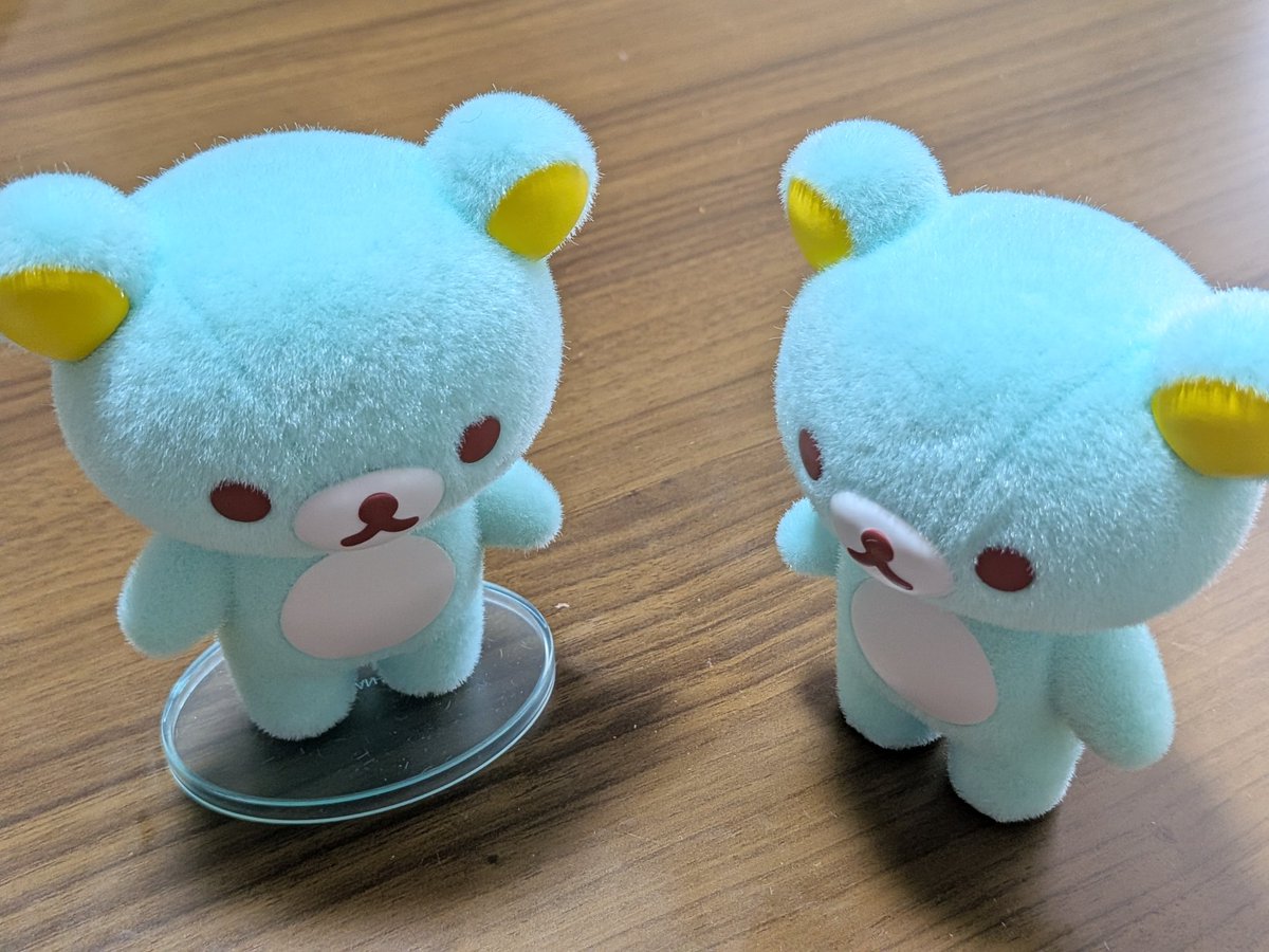 pea_kuma's tweet photo. グリーン被ってもうた､､2個しか買ってないんやで､､？交換に出すべきか､､ https://t.co/xRbdxvlGaZ
