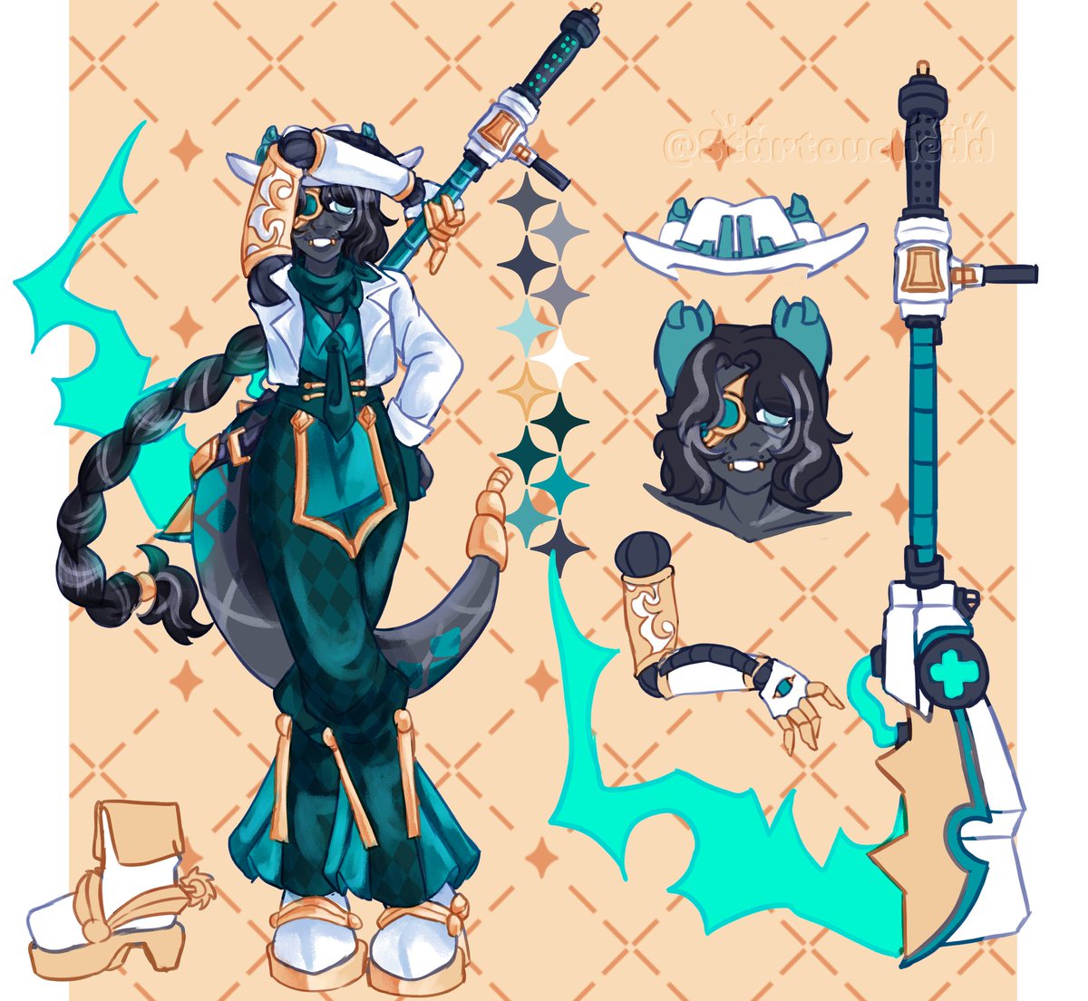 Startouchedd's tweet photo. My scythe design plus the Scyball child for Art Fight!! 

#phightingroblox #phighting #scythe https://t.co/Ili9UwRhqv