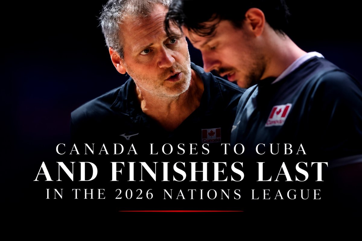 Jakub110Jakub's tweet photo. ❗️ REPREZENTACJA KANADY PRZEGRYWA Z KUBĄ I ZAJMUJE OSTATNIE MIEJSCE W ROZGRYWKACH VNL 2026! ❌️

Siedem tie breaków, siedem szans na zwycięstwo, ani jednej udanej, łącznie aż dziesięć porażek (!) w wykonaniu drużyny prowadzonej przez Daniela Lewisa...

Nic nie wskazywało na taką historię jeszcze przed rozpoczęciem sezonu reprezentacyjnego 2026, tymczasem to właśnie Kanada, bez względu na ostatnią kolejkę w niedzielę, zajmuje ostatnie miejsce i żegna się z rozgrywkami Ligi Narodów❗️

Foto: Volleyball World 
#VNL2026