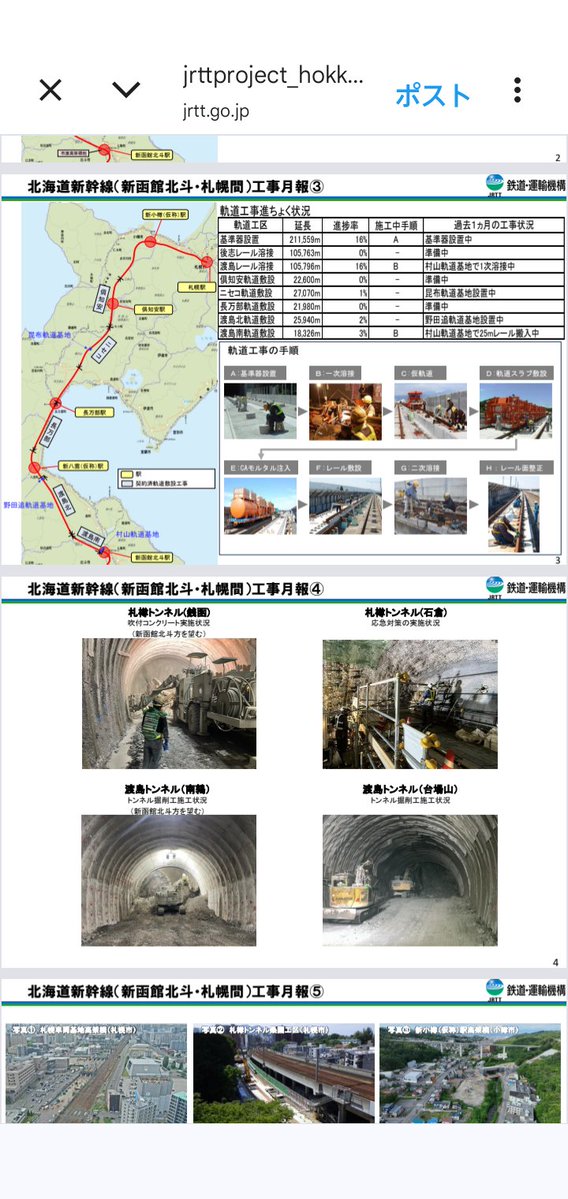 reinkirishima's tweet photo. JR北海道新幹線札幌延伸は今更建設中止はあり得ませんし､約8割建設工事している事知らないのかな? https://t.co/UuvyUSfjSf