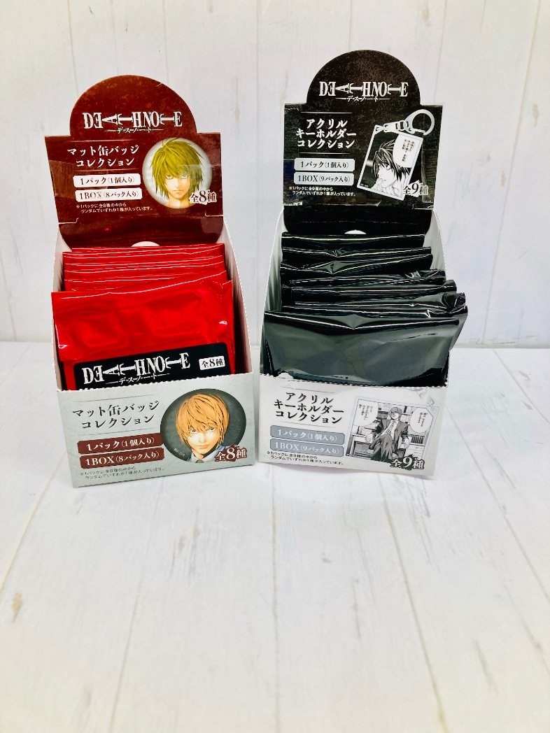 グッズ入荷案内】 🍎DEATH NOTE🍎 ✓マット缶バッジコレクション