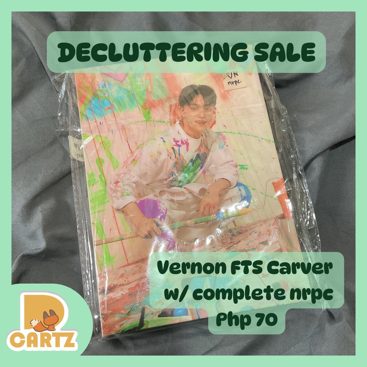 ddeonu_cnm's tweet photo. DECLUTTERING SALE!!!!!

WTS LFB PH

VERNON FTS CARVER W/ NRPC

- ₱70
- onhand
- pf &amp; local sf tbf
- PAYO| 5 days DOP
- can send photo proof and vid condi

tg: seventeen carats https://t.co/GUg4Tg1myn