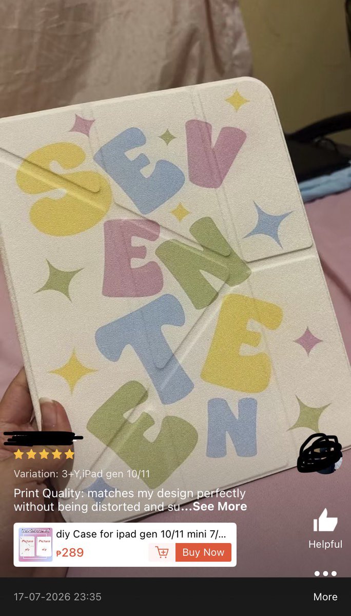 lovegyuuuuuu's tweet photo. if you want you ipad / tablet case to be customized, check nyo yung link~ for only 210 pesos, kahit anong design ng ipad case nyo kering keri na yan 🤩

+ ang cute kasi may carat na buyer with reviews pa siya (credits to the rightful owner po) 🥹

try ko tapusin yung design ko for my case tapos post ko yung review here~ 🥰

https://t.co/AAcetyBQPV