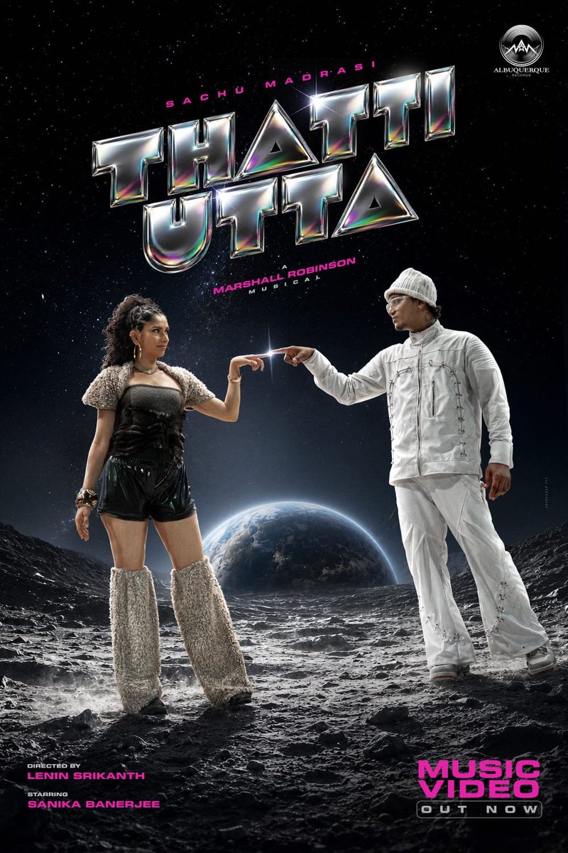 alburecords's tweet photo. You can now officially watch @MadrasiSachu and #Marshall break a leg on the moon with #ThattiUtta ! 

Check out the official music video that is out now! 🚀🥁💥🕺💃

🔗: https://t.co/4avG4zyJfM

@anirudhofficial @UMI_South https://t.co/KyaFNJR38z