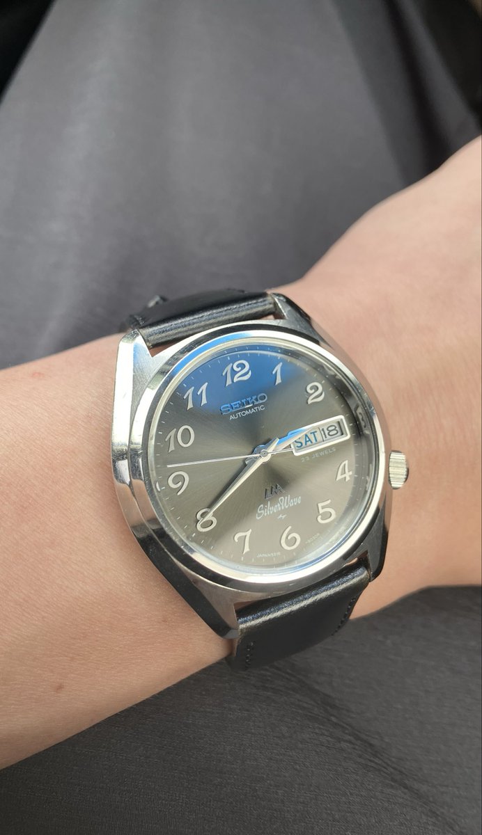 Ko_Takagi's tweet photo. Seiko LM SilverWave
Ref 5216-8030
Stainless Steel, Automatic winding
1970s
#seiko #vintagewatch https://t.co/fNEqMa3AhH