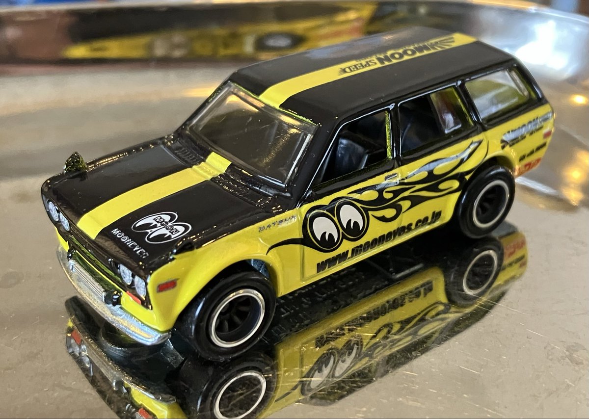 Hot Wheels MOON SPEED2 Datsun Bluebird Wagon 510改 Thank you