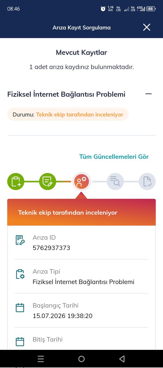 ichbengsli's tweet photo. @TurkTelekom @TTDestek 
İnternetim geçen hafta cuma gününden beridir yok. Ayın 15ine kadar arıza kaydı oluşturmaya izin vermedi. Sesli yanıt sistemi sürekli ileri tarihli sorun çözülecek dedi. Ama hala sorun devam ediyor. Acil olarak sorun çözümü istiyorum. https://t.co/JIySV9OuJU