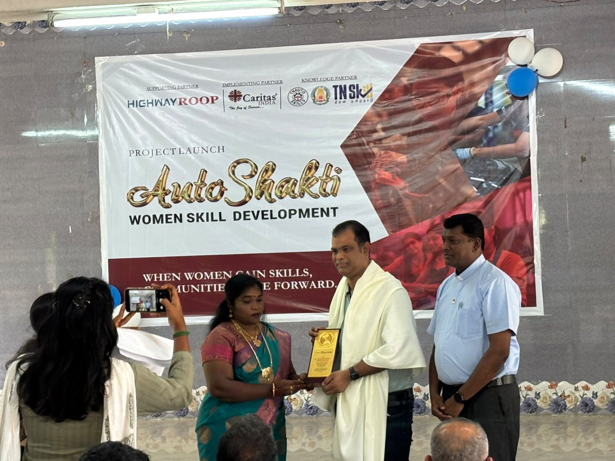 TnAutoSkills's tweet photo. Highway Roop Precision Technologies Ltd, Launches 'Auto Shakti'
proud to launch 'Auto Shakti',flagship CSR initiative by HRPTL, held 14 July 26 at Sriperumbudur, TN to empower women with skills &amp; Employment opportunity the Automotive sector 

#AutoShakti #CSR #WomenEmpower#HRPTL https://t.co/jl8gdH0iA1