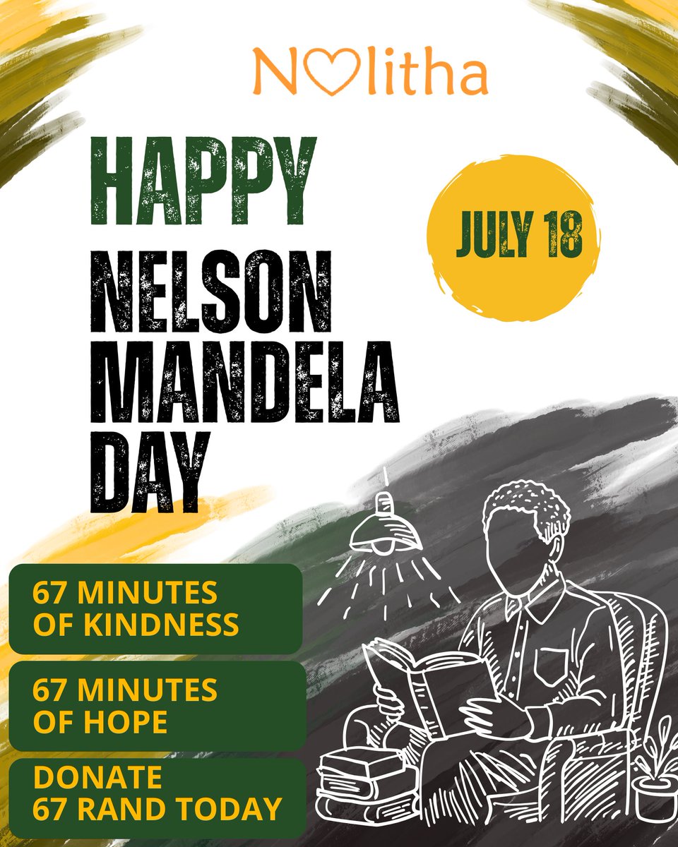 NolithaNPO's tweet photo. When we invest in education, we invest in a better South Africa.

This Mandela Day, we would be grateful for your support through a donation of R67 or more to help empower Grade 12 learners. Every contribution, no matter the size, helps create opportunities.

#MandelaDay https://t.co/jer7NVYzEC