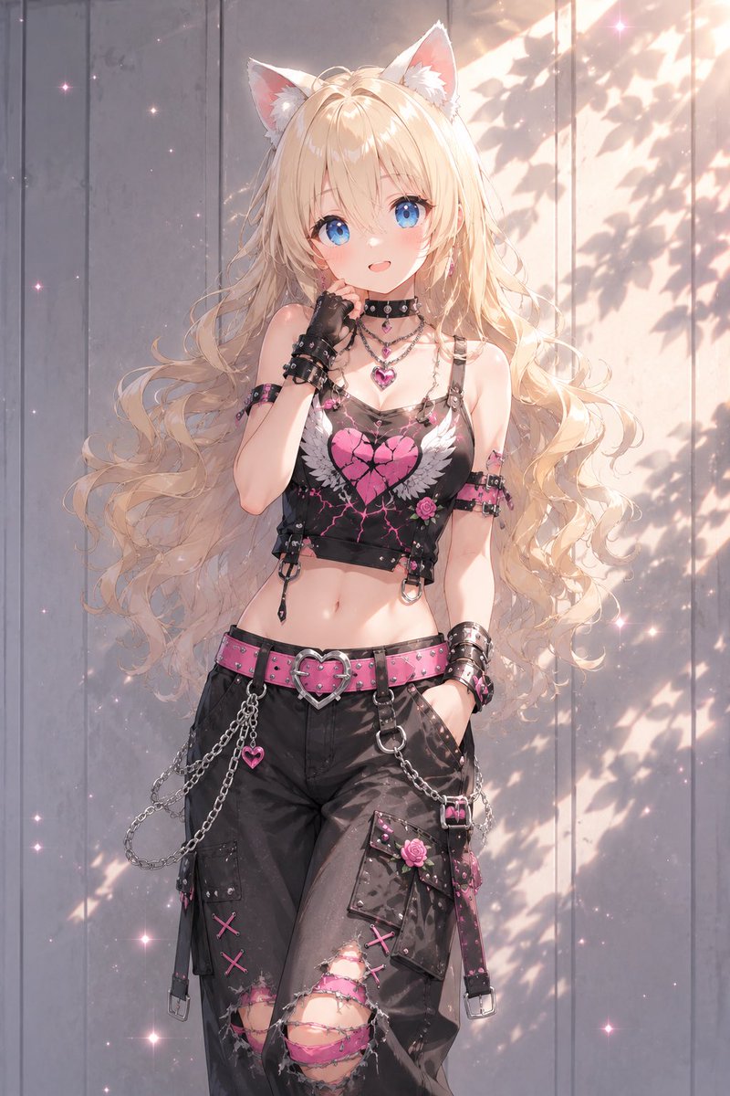 あいちゃん 着せてみました。 ブラックとレッド 合ってるかな